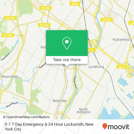 0 7 7 Day Emergency A 24 Hour Locksmith map