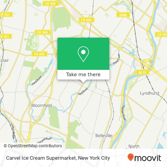 Carvel Ice Cream Supermarket map