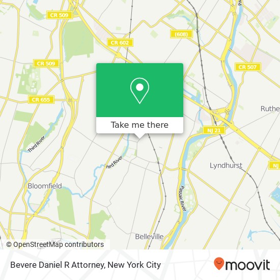 Bevere Daniel R Attorney map