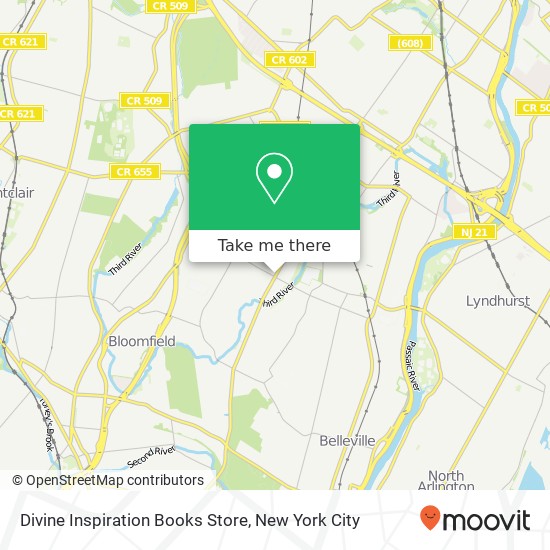 Mapa de Divine Inspiration Books Store