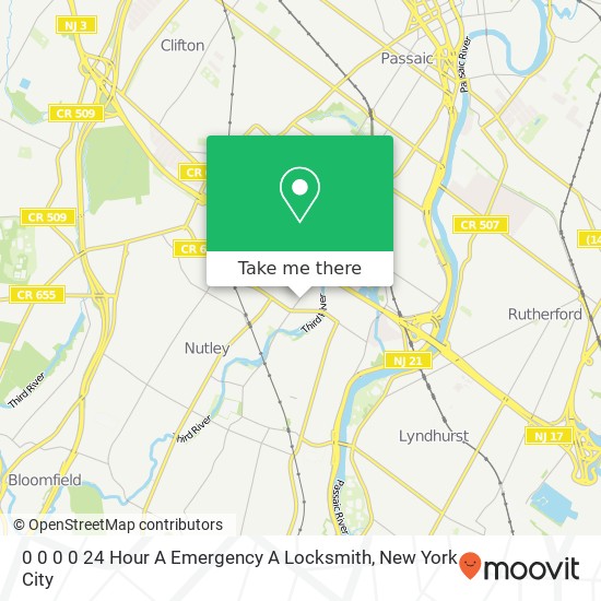 Mapa de 0 0 0 0 24 Hour A Emergency A Locksmith