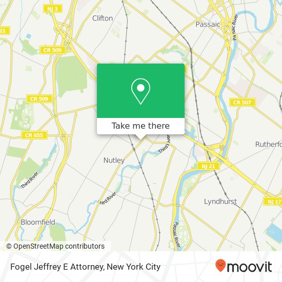 Fogel Jeffrey E Attorney map