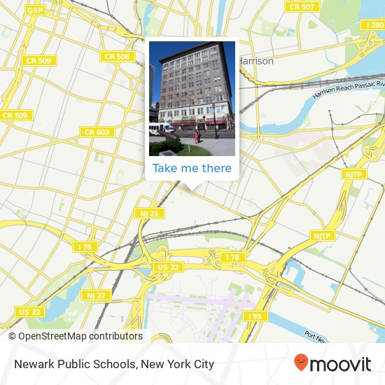 Mapa de Newark Public Schools