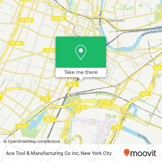 Mapa de Ace Tool & Manufacturing Co Inc