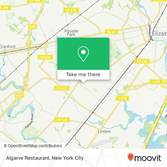 Algarve Restaurant map