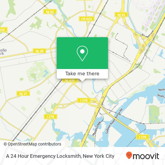 Mapa de A 24 Hour Emergency Locksmith