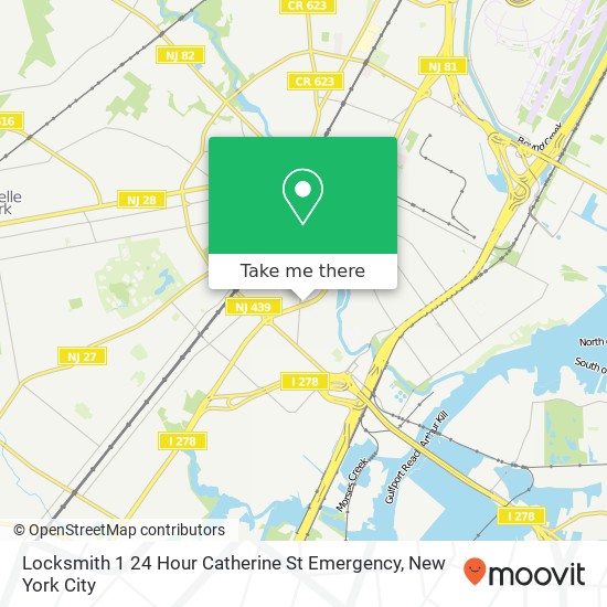 Locksmith 1 24 Hour Catherine St Emergency map