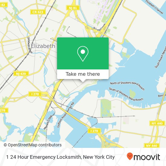 1 24 Hour Emergency Locksmith map