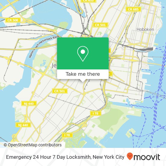 Mapa de Emergency 24 Hour 7 Day Locksmith