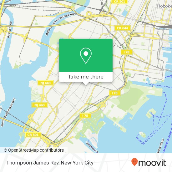Mapa de Thompson James Rev