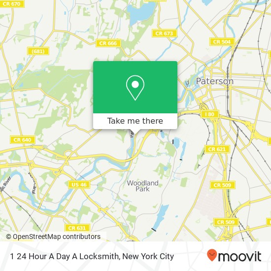1 24 Hour A Day A Locksmith map