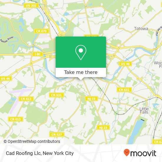 Cad Roofing Llc map