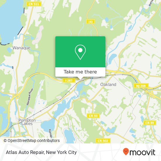 Atlas Auto Repair map