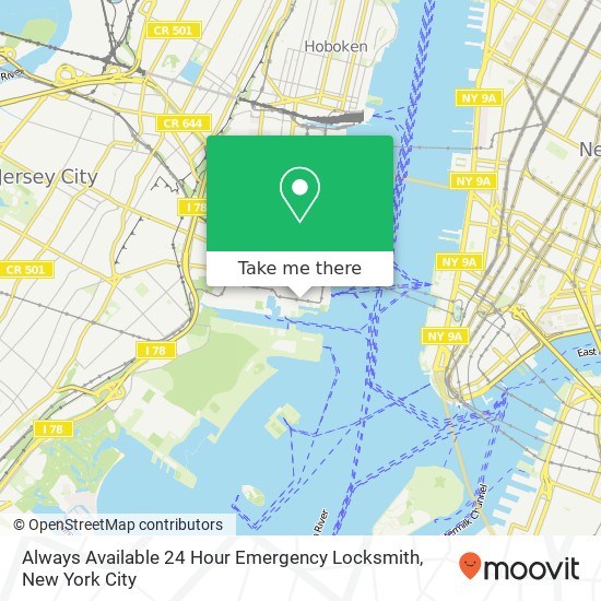 Mapa de Always Available 24 Hour Emergency Locksmith