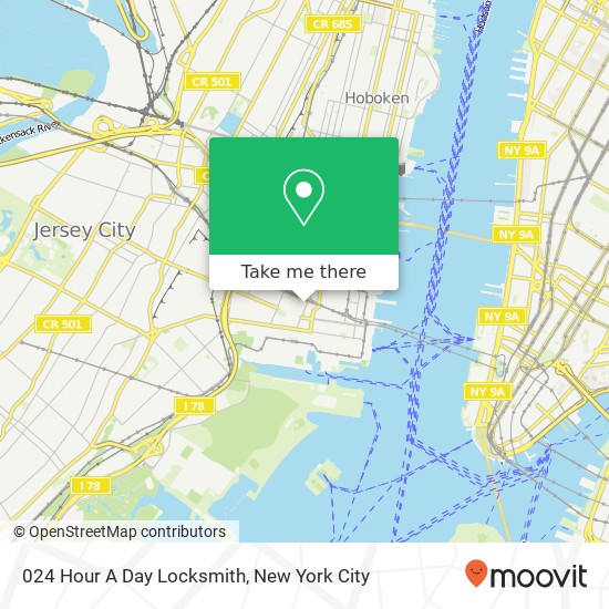 024 Hour A Day Locksmith map