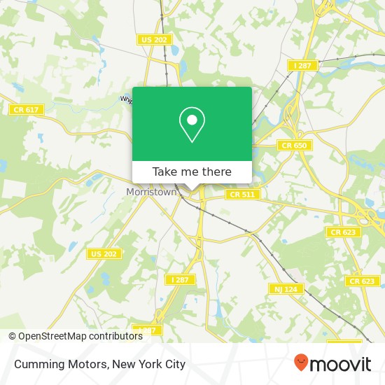 Mapa de Cumming Motors