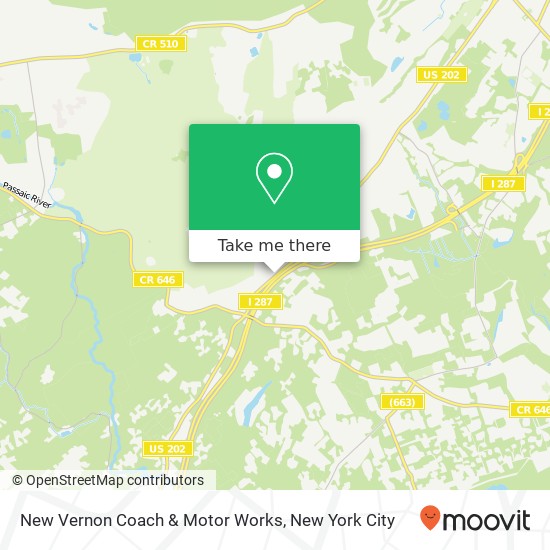 Mapa de New Vernon Coach & Motor Works