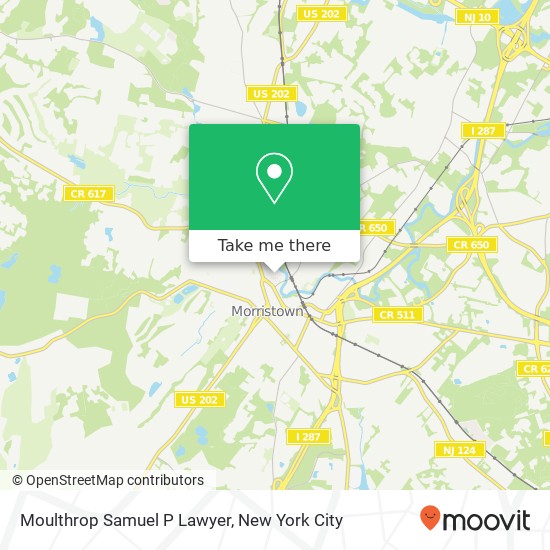 Mapa de Moulthrop Samuel P Lawyer