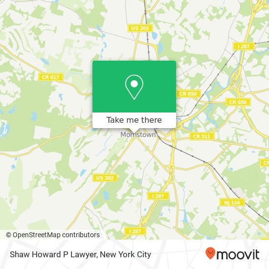 Mapa de Shaw Howard P Lawyer