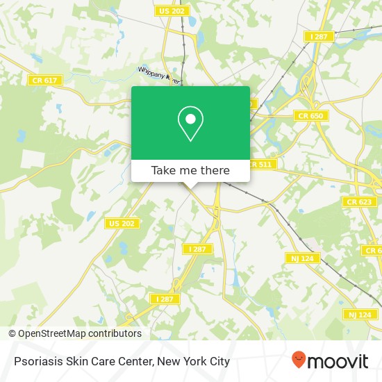 Mapa de Psoriasis Skin Care Center