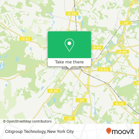 Mapa de Citigroup Technology
