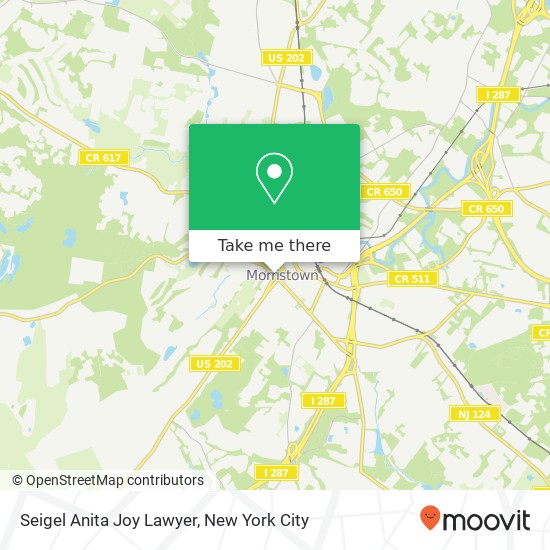 Mapa de Seigel Anita Joy Lawyer