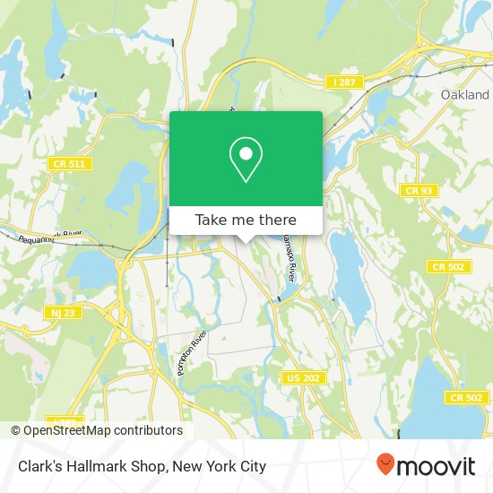 Mapa de Clark's Hallmark Shop