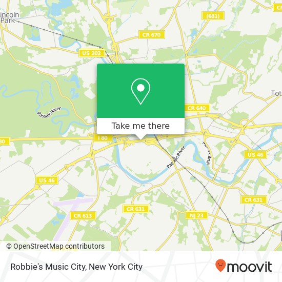 Mapa de Robbie's Music City