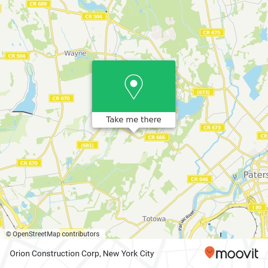 Orion Construction Corp map