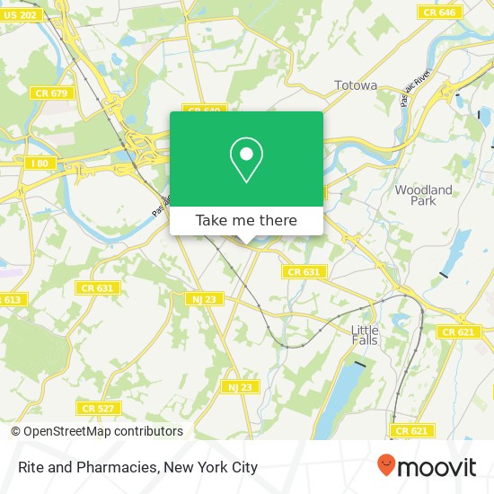 Rite and Pharmacies map