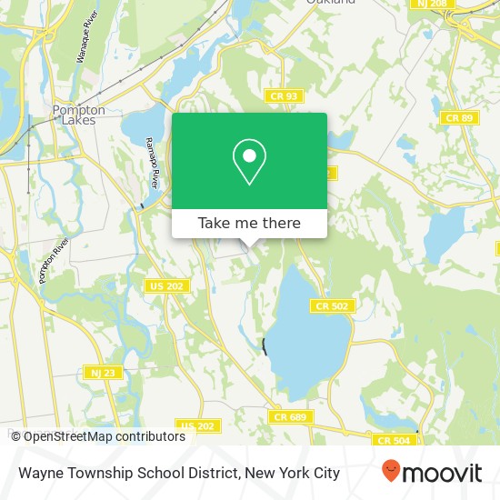 Mapa de Wayne Township School District