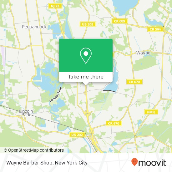 Mapa de Wayne Barber Shop