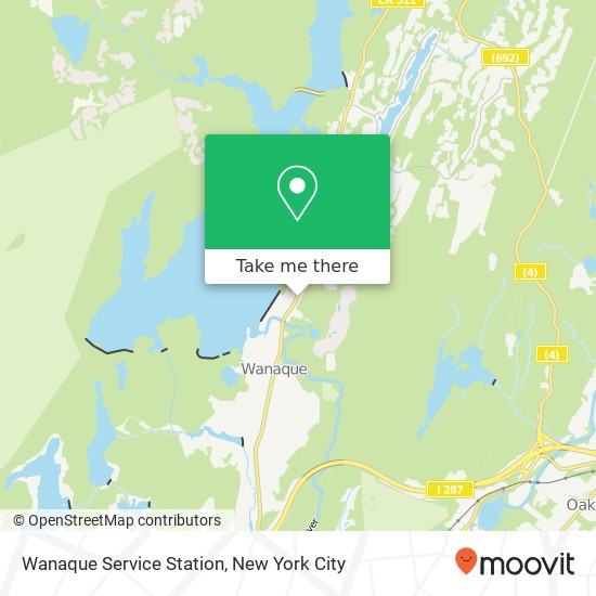 Mapa de Wanaque Service Station