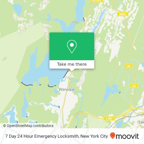 Mapa de 7 Day 24 Hour Emergency Locksmith