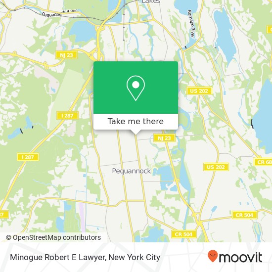 Minogue Robert E Lawyer map