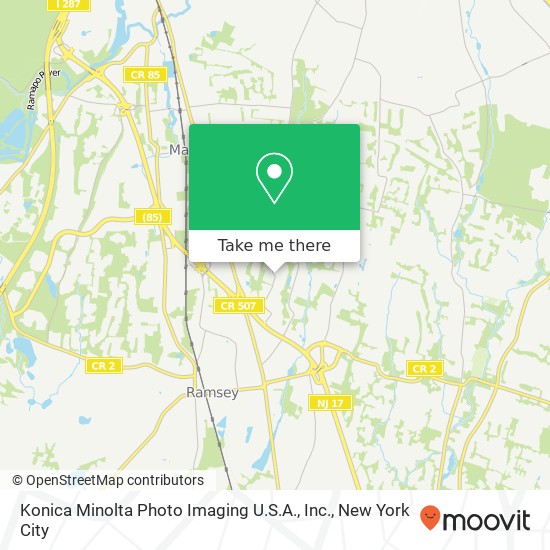 Konica Minolta Photo Imaging U.S.A., Inc. map