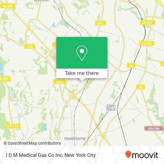 I D M Medical Gas Co Inc map