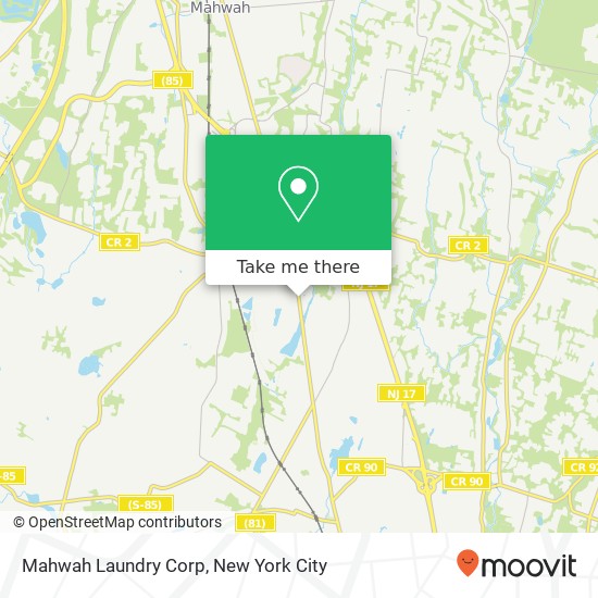 Mahwah Laundry Corp map