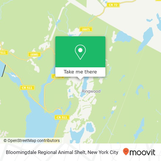 Bloomingdale Regional Animal Shelt map