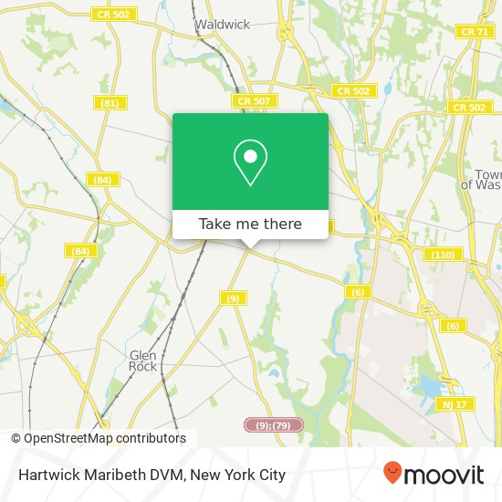 Mapa de Hartwick Maribeth DVM