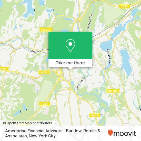 Mapa de Ameriprise Financial Advisors - Burklow, Rotella & Associates