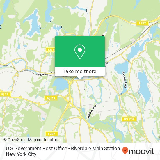 Mapa de U S Government Post Office - Riverdale Main Station