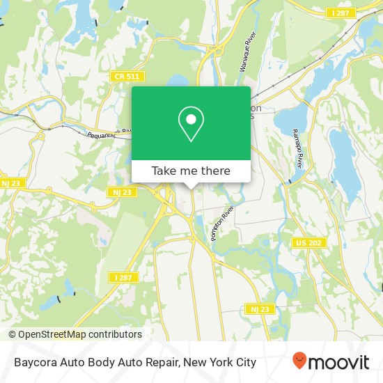 Mapa de Baycora Auto Body Auto Repair