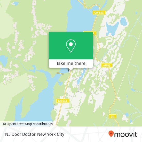 Mapa de NJ Door Doctor
