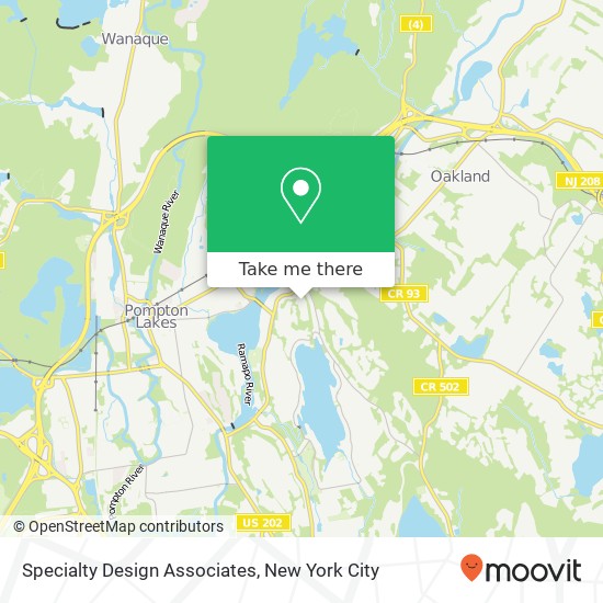 Specialty Design Associates map