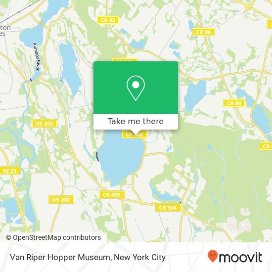 Van Riper Hopper Museum map