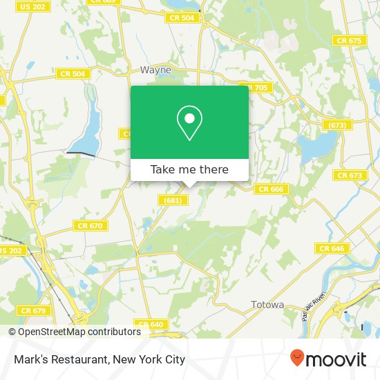 Mark's Restaurant map