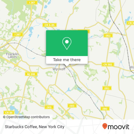 Mapa de Starbucks Coffee