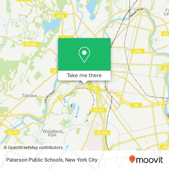 Mapa de Paterson Public Schools