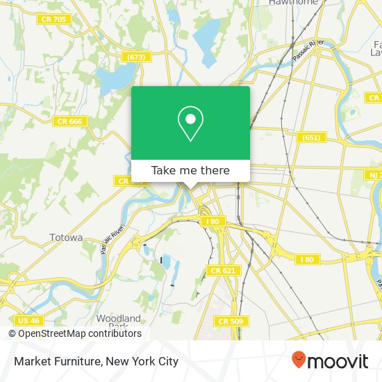 Mapa de Market Furniture